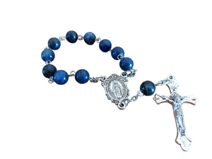 Kyanite Car Rosary BVM